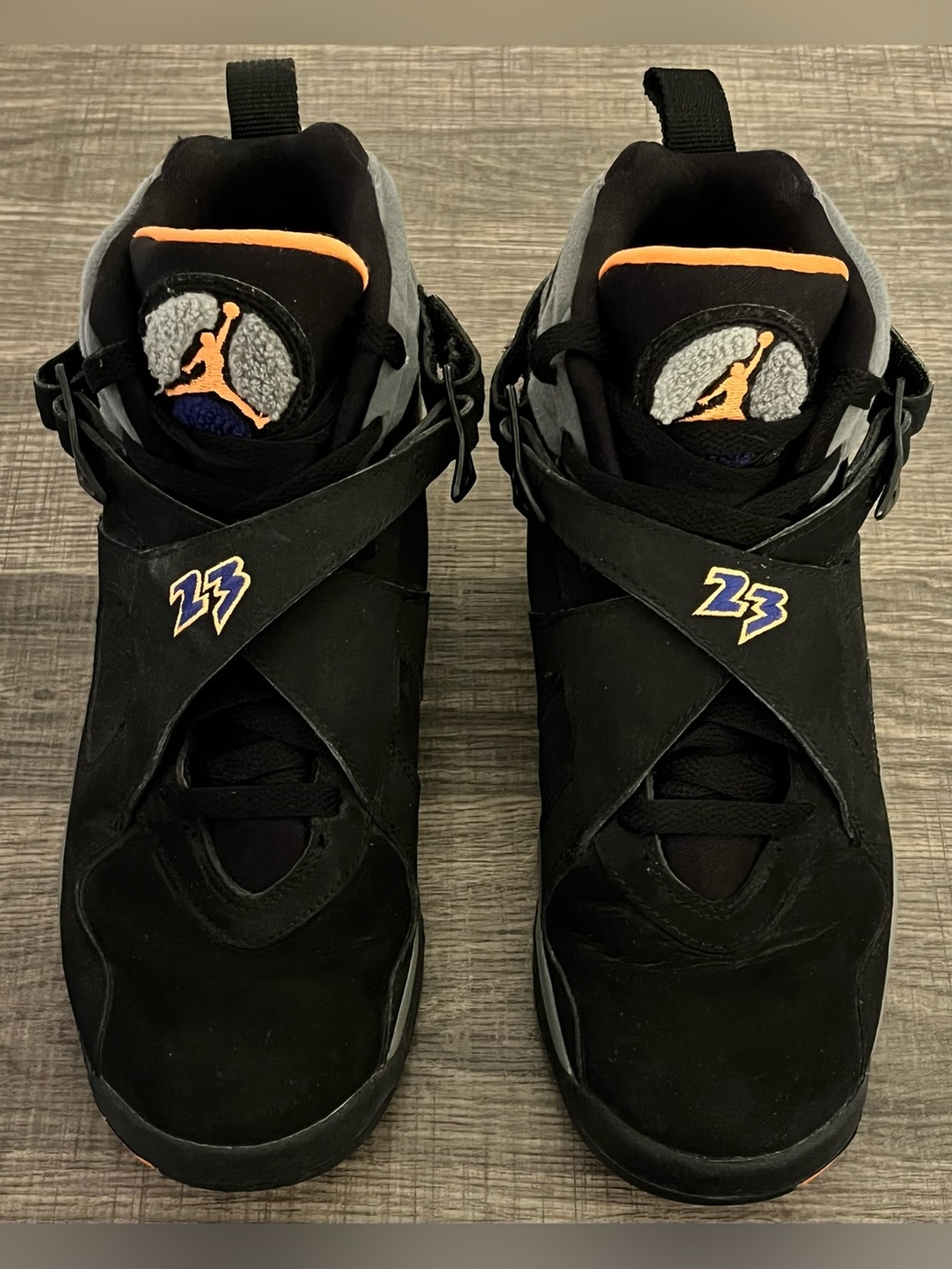 Air Jordan 8 Retro Phoenix Suns Big Boy Shoes Size 6y